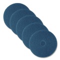 Floor Pads-Stripping | 3M 5300-20 20 in. Low-Speed High Productivity Floor Pads - Blue (5/Carton) image number 0