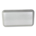Food Containers & Lids | GEN 10SWH 10.93 in. x 5.75 in. x 0.63 in. No. 10S Foam Meat Trays - White (500/Carton) image number 3