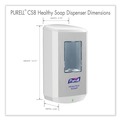 Soap Dispensers | PURELL 7830-01 CS8 5.79 x 3.93 x 10.31 1,200 mL Soap Dispenser - White (1/Carton) image number 5
