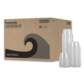 Boardwalk BWKPRTN2TS 2 oz. Polypropylene Souffle/Portion Cups - Clear (2500/Carton)
