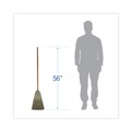 Brooms | Boardwalk BWK932YEA 56 in. Warehouse Broom with Yucca/Corn Fiber Bristles - Natural image number 1