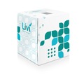 Facial Tissues | Livi Ultra Premium 192101 2-Ply Cube Box Facial Tissue - White (6 Packs/Carton) image number 0