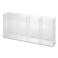 Glove Dispensers | Kantek AH145 10.5 in. x 4 in. x 21.25 in. Quad Glove Dispenser - Clear image number 1