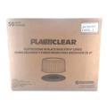 Perforated Roll & Hand Towels | Plastifar 18244 Bakery Containers, 9-in Cake Container, 11.2-in Diameter x 3.5-in h, Black/Clear, 50/Carton image number 3