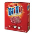 Scouring Pads & Sticks | Brillo 23318 2.5 in. x 3 in. Steel Wool Soap Pads - Gray/Pink (12/Carton) image number 3