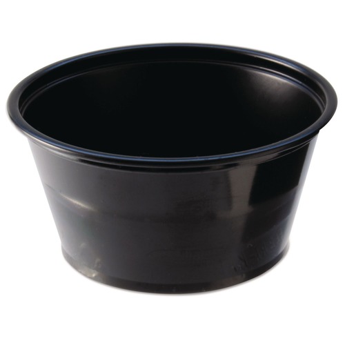Cups | Fabri-Kal 000000000009505137 2 oz Portion Cups - Black (250/Sleeve, 10 Sleeves/Carton) image number 0