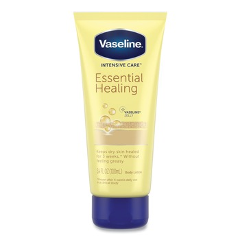 LOTIONS | Vaseline 10305210044484 3.4 oz. Squeeze Tube Intensive Care Essential Healing Body Lotion