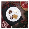 Plates | Dart 9CPWQR 3-Compartment 9 in. Diameter Mediumweight Foam Plates - White (125/Pack) image number 3