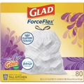 Drawstring & Kitchen Bags | Glad 78902 OdorShield 24 in. x 27.38 in. 13 Gallon Tall Kitchen Drawstring Bags - White/Lavender Breeze Scent (80/Box) image number 3