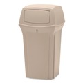 Outdoor Waste Receptacles | Rubbermaid Commercial FG843088BEIG Ranger 35-Gallon Fire-Safe Structural Foam Container - Beige image number 0