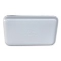 Food Containers & Lids | GEN 16SWH 11.63 in. x 7.25 in. x 0.54 in. #16S Meat Trays - White (250/Carton) image number 2