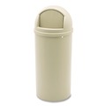 Indoor Waste Receptacles | Rubbermaid Commercial FG816088BEIG 15 gal. Marshal Classic Plastic Container - Beige image number 0