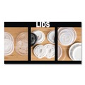 Cup Lids | WinCup 222064 Drink-Thru Plastic Lids for 10 oz Hot Cups and Bowls - White (1000/Carton) image number 2