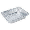 Food Containers & Lids | Handi-Foil 205930 4.56 in. x 5.56 in. x 1.63 in. 1 lbs. cap. Aluminum Oblong Container - Silver (1000/Carton) image number 1