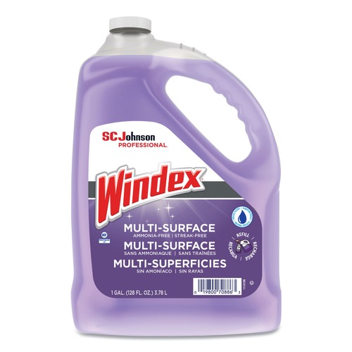 All Purpose Cleaners & Degreasers | Windex 697262 128-Ounce Non-Ammoniated Glass/Multi Surface Cleaner - Pleasant Scent image number 0