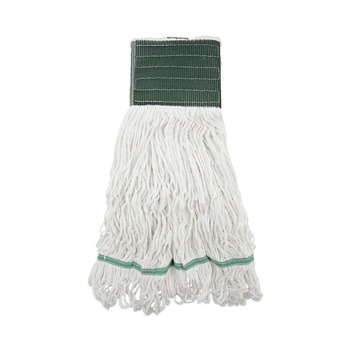 Boardwalk BWKSP200M14DZ 14 oz. Medium Loop End Rayon Mop Head - White (1-Dozen)