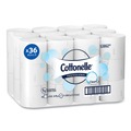 Perforated Roll & Hand Towels | Cottonelle 53862 CleanCare 2-Ply Septic Safe Bathroom Tissue - White (36/Carton) image number 0