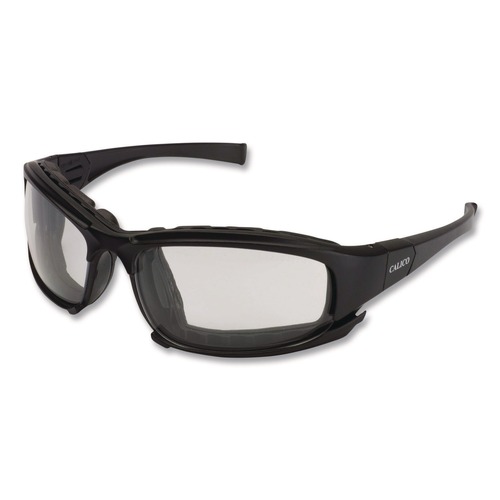 Eye Protection | Ansell 25672 V50 Calico Safety Eyewear with Head Strap, KleenVision Anti-Fog Coating, Black Nylon Frame, Clear Polycarbonate Lens image number 0