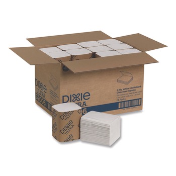 SMALLWARES | Georgia-Pacific 32006 6-1/2 in. x 9-7/8 in. 2-Ply Interfold Napkin Refills - White (6000/Carton)