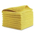 Cleaning Cloths & Wipes | Rubbermaid Commercial 1820584 16 in. x 16 in. Microfiber Cleaning Cloths - Yellow (24/Pack) image number 2