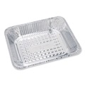 Steam Table Parts | Handi-Foil 321-00-100 10.38 in. x 12.75 in. x 2.56 in. Aluminum Steam Table Pans (100/Carton) image number 1