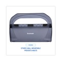 Toilet Seat Cover Dispensers | Boardwalk TS510SBBW 17.25 in. x 3.13 in. x 11.75 in. Toilet Seat Cover Dispenser - Smoke Black image number 4