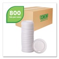Cup Lids | Eco-Products EP-ECOLID-W 10 - 20 oz. EcoLid Renewable/Compostable Hot Cup Lid - White (800/Carton) image number 4