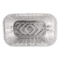 Aluminum Pans & Lids | Handi-Foil HFA 31730 5.72 in. x 3.31 in. x 2.03 in. 1 lbs. Capacity Aluminum Baking Pan (200/Carton) image number 3
