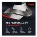 Perforated Roll & Hand Towels | WypAll 41026 12.5 in. x 12 in. 1/4 Fold Power Clean X80 Heavy Duty Cloths - White (200/Carton) image number 8