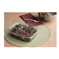 Food Containers & Lids | Eco-Products EP-RC48 8 in. x 6 in. x 2 in. 48 oz. Renewable and Compostable Rectangular Plastic Deli Containers - Clear (200/Carton) image number 4