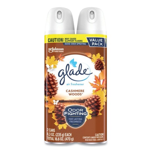 Air Fresheners & Odor Eliminators | Glade 377361 8.3 oz. Aerosol Spray Air Freshener - Cashmere Woods (3/Carton) image number 0
