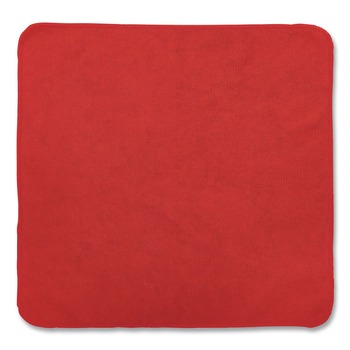 CLEANING CLOTHS AND WIPES | Rubbermaid Commercial 1820581 16 in. x 16 in. Microfiber Cleaning Cloths - Pink (24/Pack)