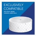 Toilet Tissue Dispensers | Scott 09602 Essential Coreless Jumbo Roll 14.25 in. x 6 in. x 9.75 in. Tissue Dispenser for Business - Black image number 2