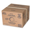Plates | Dart 10PWCR 10.25 in. Diameter Concorde Foam Plate - White (4 Packs/Carton) image number 1