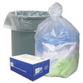 High-Density Trash Bags | Ultra Plus 1507789 33 in. x 40 in. 33-Gallon 11 mic. Can Liners - Natural (500/Carton) image number 2