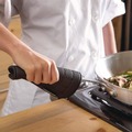 Oven Mitts, Pan Grabbers & Pot Holders | San Jamar SAN UHP77BK 11.5 in. Ultigrip Neoprene Hot Pad - Black image number 4