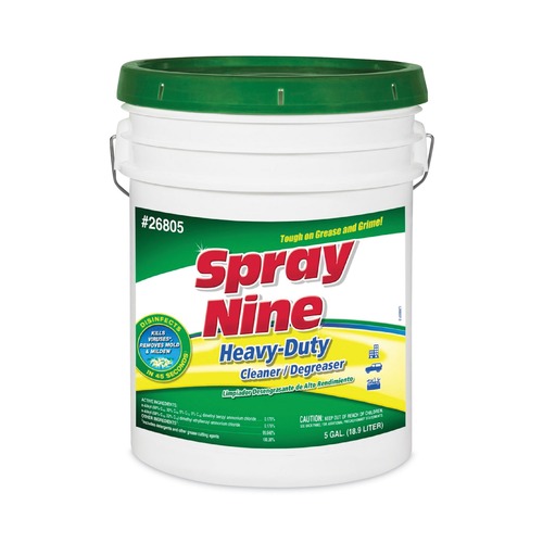 Industrial Cleaning Products | Spray Nine 26805 5 Gallon Pail Heavy-Duty Cleaner/Degreaser/Disinfectant - Citrus Scent image number 0