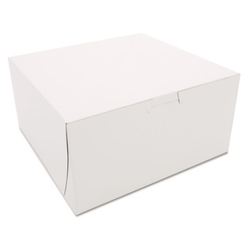 SCT SCH 0941 8 in. x 8 in. x 4 in. Bakery Boxes - White (250/Carton)