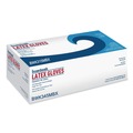Food Service Disposable & Single Use Gloves | Boardwalk BWK345MCT 4.4 mil 9.5 in. Long Powder-Free General-Purpose Latex Gloves - Medium, Natural (100/Box, 10 Boxes/Carton) image number 4