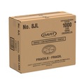 Cup Lids | Dart 8JL Vented Plastic Lids for 8 oz. to 10 oz. Hot/Cold Foam Cups - White (100/Pack, 10 Packs/Carton) image number 3
