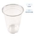 Cups | Boardwalk BWKPET14PK 14 oz. Plastic PET Cups - Clear (50/Pack) image number 3