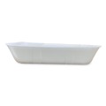 Food Containers & Lids | GEN 20KWH 12 in. x 8.7 in. x 2.45 in. No. 20K Foam Meat Trays - White (125/Carton) image number 3