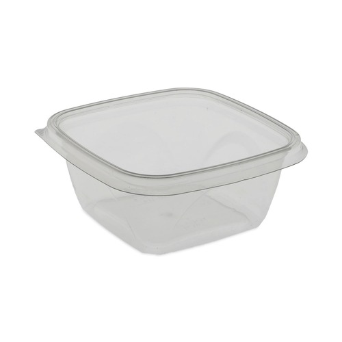 Food Containers & Lids | Pactiv Corp. SAC0516 EarthChoice 16 oz. Square Recycled Bowl - Clear (504/Carton) image number 0