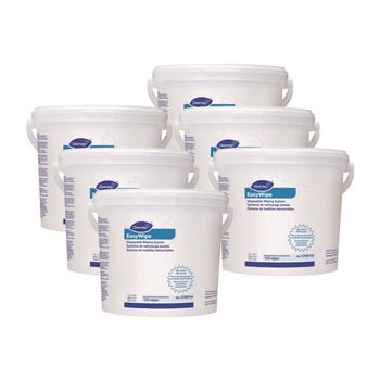 SANITIZING WIPES | Diversey Care 5768748 8.63 in. x 24.88 in. Easywipe Disposable Wiping Refill - White (6/Carton)
