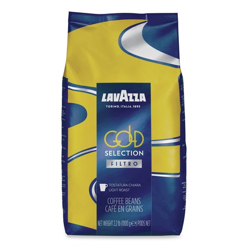 Coffee - Caffeinated | Lavazza 3427 2.2 lbs. Bag Gold Selection Whole Bean Coffee - Light and Aromatic image number 0
