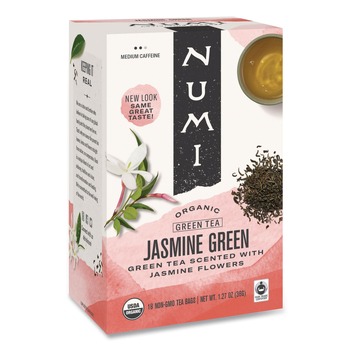 TEA | Numi 10108 1.27 oz. Organic Teas and Teasans - Jasmine Green (18/Box)