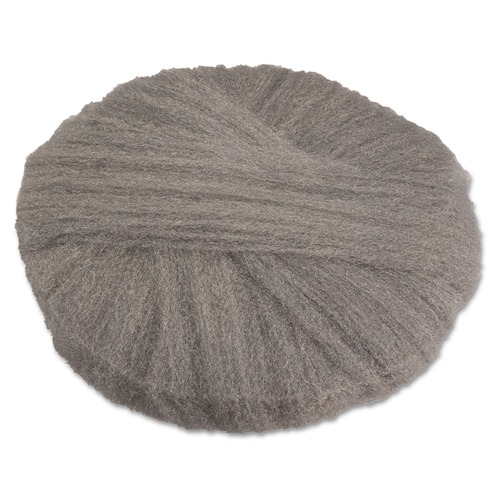 Floor Pads-Stripping | GMT 120202 Grade 2 Coarse Stripping/Scrubbing 20 in. Diameter Radial Steel Wool Pads - Gray (12/Carton) image number 0