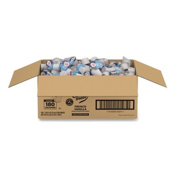 Coffee-Mate 11000373 0.38 oz Liquid Coffee Creamer Mini Cups - French Vanilla (180/Carton)