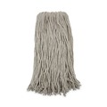 Mop Heads | Boardwalk BWK220CCT 20 oz. Premium Cut-End Cotton Wet Mop Heads - White (12/Carton) image number 0