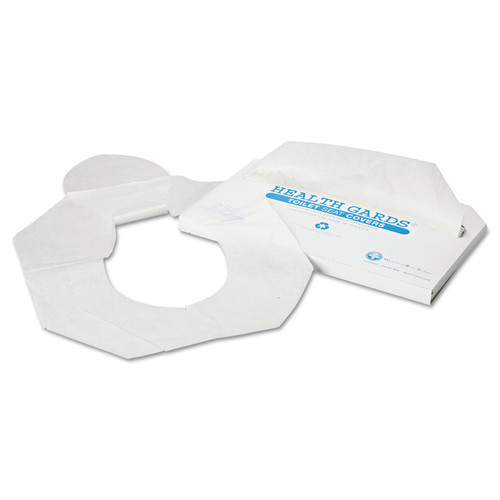 Toilet Seat Covers | HOSPECO HG-2500 Health Gards 14.25 in. x 16.5 in. Half-Fold Toilet Seat Covers - White (250-Piece/Pack, 10-Pack/Carton) image number 0